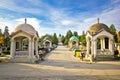 Mirogoj cemetery walkway gardens of Zagreb