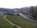 Mirogoj Zagreb`s main cemetery,rainy autumn,3