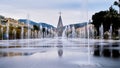 Miroir d\'eau Jardins Albert Ier in Nice Cote d\'Azur France