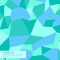 Miror abstract background modern polygon design blue style with line complex