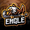 Eagle sport esport mascot logo design Royalty Free Stock Photo