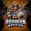 Arabian warriors esport mascot logo