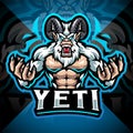 Yeti esport mascot logo design