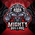 Mighty bulldog esport mascot logo design