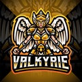 Valkyrie esport mascot logo design