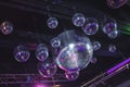 Mirror balls in a club Royalty Free Stock Photo