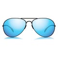 Mirror blue sunglasses icon Royalty Free Stock Photo