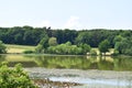 mirror calm Rodder Maar on a summer day Royalty Free Stock Photo