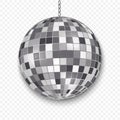 Mirror disco ball isolated Royalty Free Stock Photo