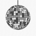 Mirror disco ball isolated Royalty Free Stock Photo