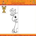 Mirror Drawing cartoon Deer