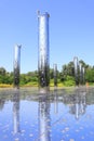 Mirror field in Babi Yar memorial in Kyiv, Ukraine