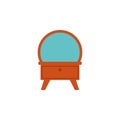 mirror with mirror flat icon. Element of furniture colored icon for mobile concept and web apps. Detailed mirror with mirror flat