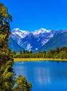 Mirror glacial lake Royalty Free Stock Photo