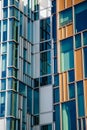 Mirror and glass symmetry of skyscraper windows in London