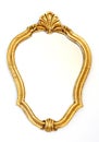 Mirror gold frame