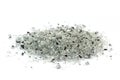 Mirror granules isolated against a white background Royalty Free Stock Photo