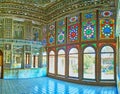 Mirror Hall interior in Zinat Ol-Molk mansion, Shiraz, Iran Royalty Free Stock Photo
