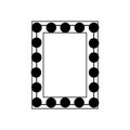 Mirror icon vector set. Hand Mirror illustration sign collection. Fashion symbol. Wardrobe logo. Royalty Free Stock Photo