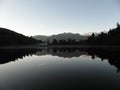 Mirror Image at Lake Matheson New Zealand Royalty Free Stock Photo