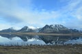Mirror Image of Rhyolite Mountains in Iceland Royalty Free Stock Photo
