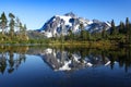 Picture Lake and Mount Shuksan Mount Baker Washington State Royalty Free Stock Photo