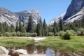 Mirror lake yosemite Royalty Free Stock Photo