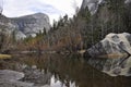 The Mirror lake Yosemite Valley