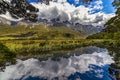 Mirror Lakes, New Zealand Royalty Free Stock Photo