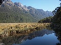 Mirror Lakes New Zealand Royalty Free Stock Photo