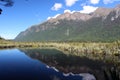Mirror Lakes, South Island, New Zealand Royalty Free Stock Photo