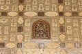 Mirror mosaics at Sheesh Mahal, mirror palace, Amer Fort, Jaipur, Rajasthan Royalty Free Stock Photo