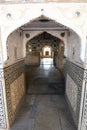 Mirror Palace. Amer Palace (or Amer Fort). Jaipur. Rajasthan. India Royalty Free Stock Photo