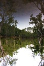 Mirror reflection lake in Byfield