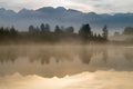 Mirror reflection Lake Mathson Aoraki Mount Cook National Park New Zealand Royalty Free Stock Photo