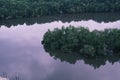 Mirror reflection on the lake in Sri Manning, Limit, Perak, Malaysia. Royalty Free Stock Photo