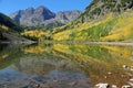 Mirror reflection in Maroon Lake Royalty Free Stock Photo