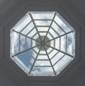 Mirror roof of building with cloud and sky Royalty Free Stock Photo