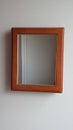 An antiek mirror in the wooden frame Royalty Free Stock Photo