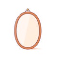 Mirror vector icon template on white background isolated Royalty Free Stock Photo