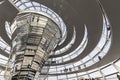 Inside the Reichstag dome in Berlin Royalty Free Stock Photo