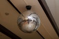 Large disco ball in a restaurant on the ceiling Royalty Free Stock Photo