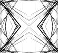 Mirrored grid, mesh abstract geometric pattern / element