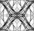 Mirrored grid, mesh abstract geometric pattern / element