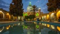 Mirrored interior of Ali Ibn Hamza shrine in Shiraz Royalty Free Stock Photo