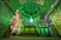 Mirrored interior of Ali Ibn Hamza shrine in Shiraz Royalty Free Stock Photo