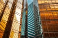 Mirrored office building exterior, Hong Kong Royalty Free Stock Photo