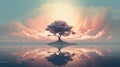 Mirrored Realms: Vibrant Illustrations Of Faith-inspired Arboreal Landscapes