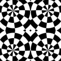 Mirrored symmetrical pattern. Geometric monochrome background. T