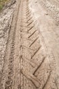 Mirrored track tractor